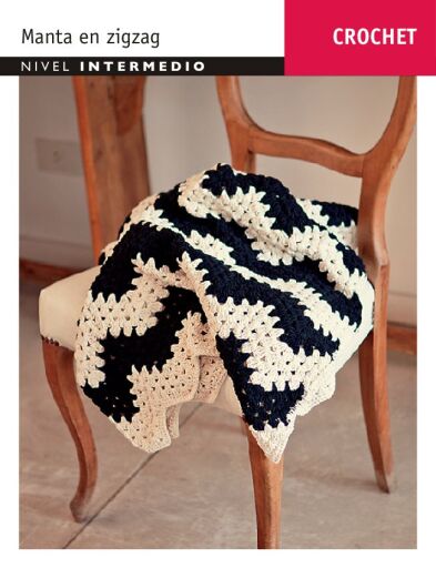 Crochet Manta zigzag: Nivel Intermedio