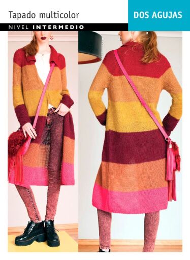 Dos agujas Tapado multicolor: Nivel Intermedio