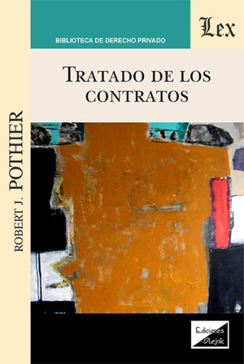 Portada del libro «Tratado de los contratos», de Robert J. Pothier