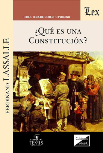 Portada del libro «Que es una constitución», de Ferdinand Lassalle