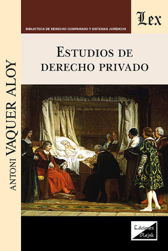 Portada del libro «Estudios de derecho privado», de Antoni Vaquer Aloy