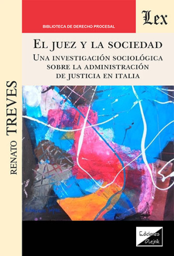 Portada del libro «Juez y la sociedad. Una investigación sociológica sonre», de Renato Treves