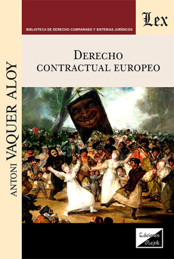 Portada del libro «Derecho contractual europeo», de Antoni Vaquer Aloy
