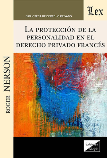 Portada del libro «Protección de la personalidad en el derecho privado», de Roger Nerson