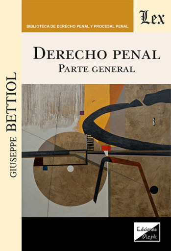 Portada del libro «Derecho penal. Parte general», de Giuseppe Bettiol