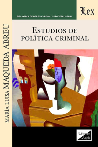 Portada del libro «Estudios de política criminal», de María Luisa Maqueda Abreu