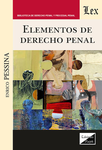 Portada del libro «Elementos de derecho penal», de Enrico Pessina