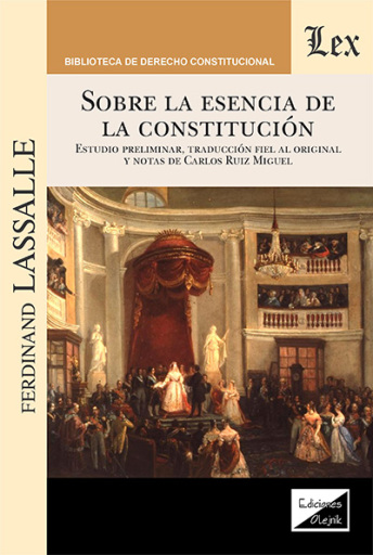 Portada del libro «Sobre la esencia de la constitución», de Ferdinand Lassalle