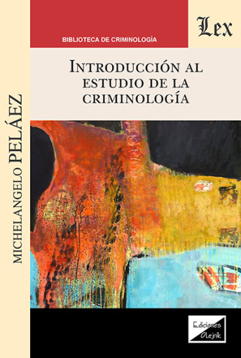 Portada del libro «Introducción al estudio de la criminología», de Michelangelo Pelaez