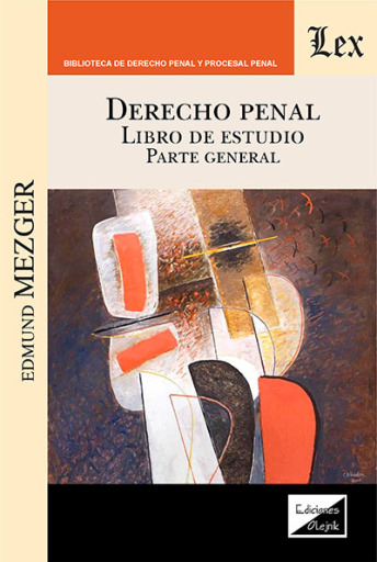 Portada del libro «Derecho penal. Libro de Estudio. Parte General», de Edmund Mezger