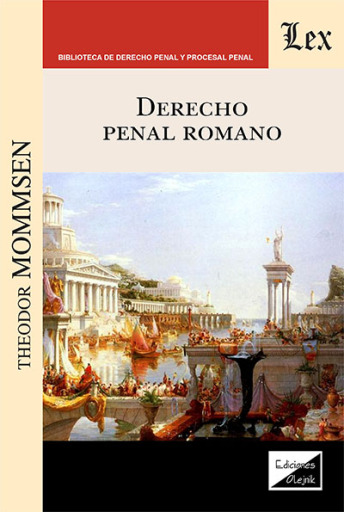 Portada del libro «Derecho penal romano», de Theodor Mommsen