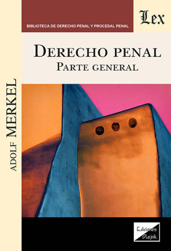 Portada del libro «Derecho penal. Parte general», de Adolf Merkel