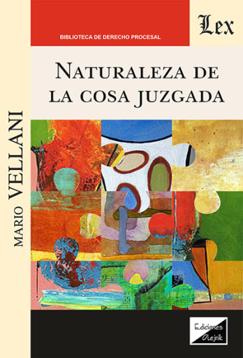 Portada del libro «Naturaleza de la cosa juzgada», de Mario Vellani