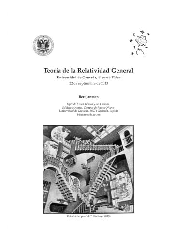 Teoŕıa de la Relatividad General