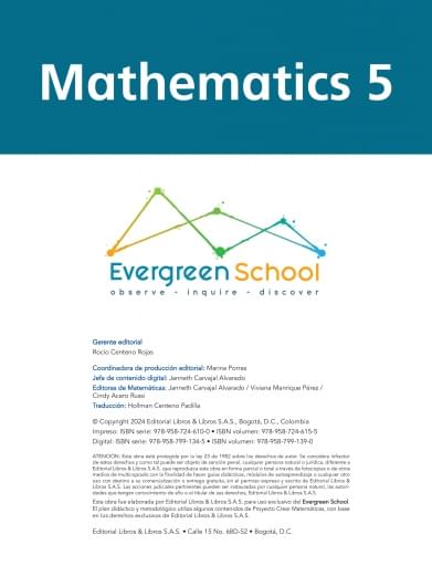 TAC Colegio Evergreen School Mathematics 5 2024