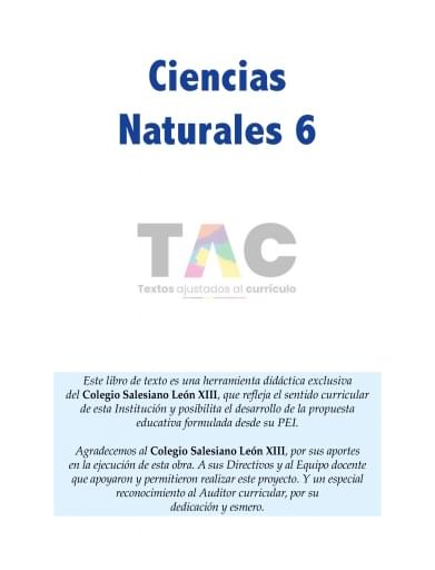 Salesiano León XIII C Naturales 6 2026