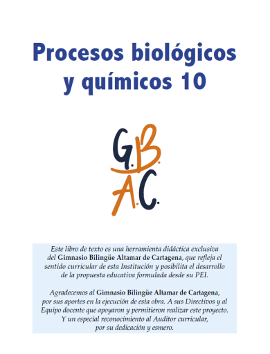 TAC Gimnasio Bilingüe Altamar Cartagena Biología y Química 11 2024