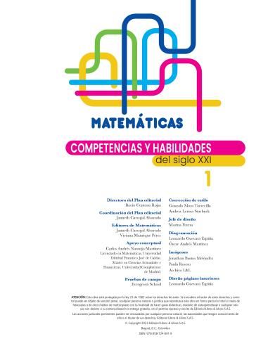 Matemáticas 1 Competencias y Habilidades Siglo XXI