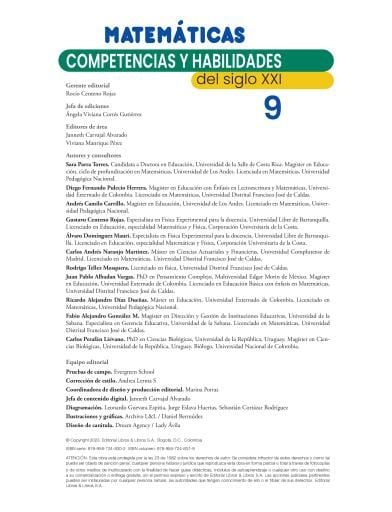 Matemáticas 9 Competencias y Habilidades Siglo XXI