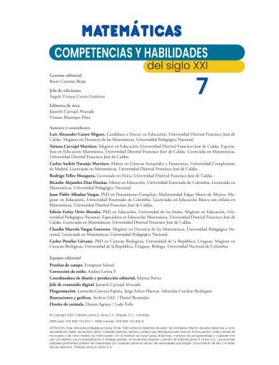 Matemáticas 7 Competencias y Habilidades Siglo XXI