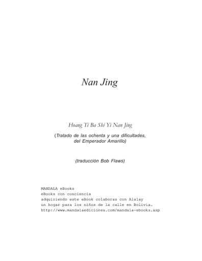 Nan Jin Tratado de las 81 dificultades