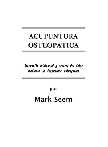 Acupuntura Osteopática EBOOK