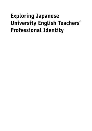 Portada del libro «Exploring Japanese University English Teachers' Professional Identity», de Diane Hawley Nagatomo