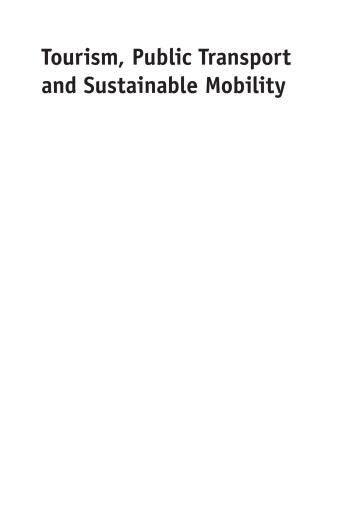 Tourism, Public Transport and Sustainable Mobility