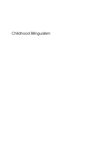 Childhood Bilingualism