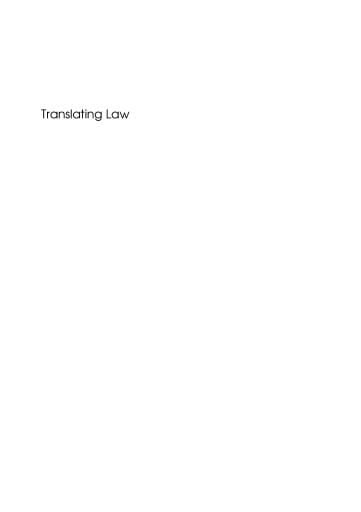 Translating Law