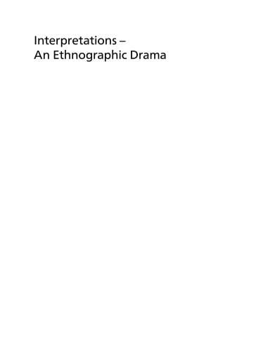 Portada del libro «Interpretations – An Ethnographic Drama», de Adrian Blackledge, Angela Creese