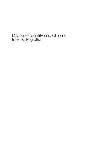 Portada del libro «Discourse, Identity, and China's Internal Migration», de Dong Jie