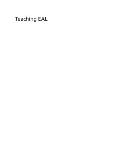 Portada del libro «Teaching EAL», de Robert Sharples