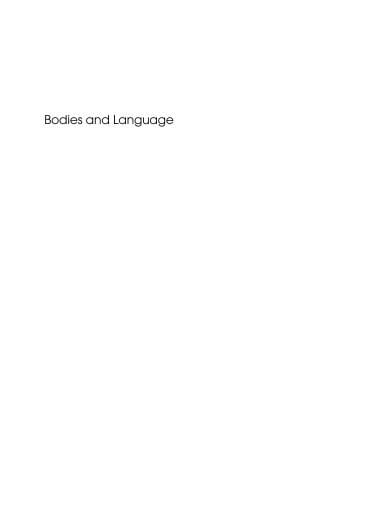 Bodies and Language