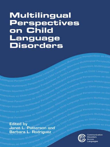 Portada del libro «Multilingual Perspectives on Child Language Disorders»