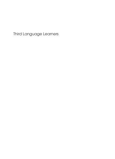 Third Language Learners