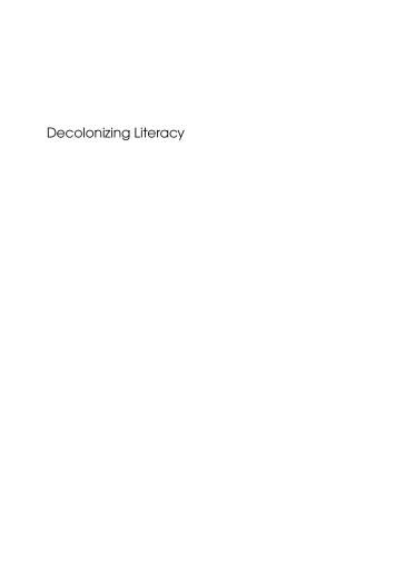 Portada del libro «Decolonizing Literacy», de Gregorio Hernandez-Zamora