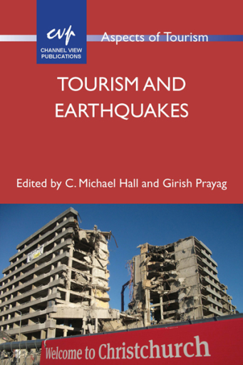 Portada del libro «Tourism and Earthquakes»