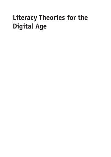 Literacy Theories for the Digital Age