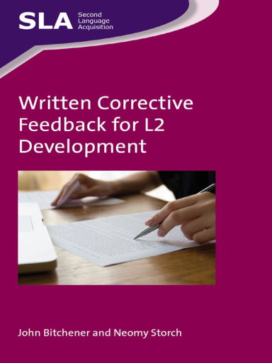 Portada del libro «Written Corrective Feedback for L2 Development», de John Bitchener, Neomy Storch