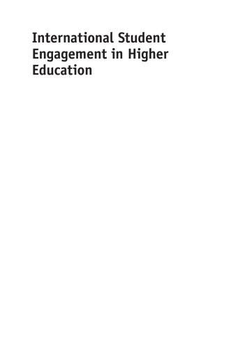 Portada del libro «International Student Engagement in Higher Education», de Margaret Kettle