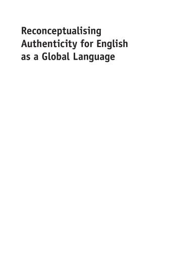 Reconceptualising Authenticity for English as a Global Language