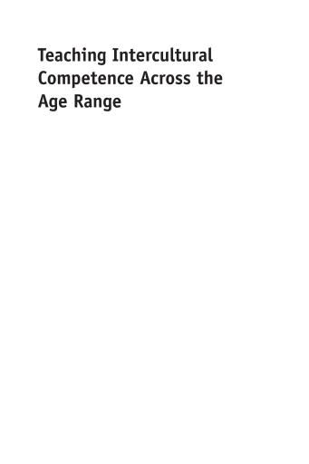 Portada del libro «Teaching Intercultural Competence Across the Age Range»