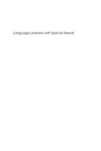 Language Learners with Special Needs