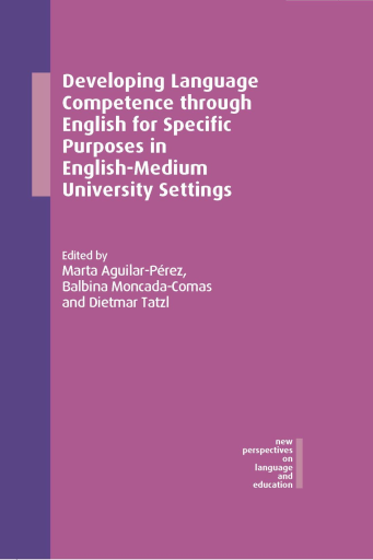 Portada del libro «Developing Language Competence through English for Specific Purposes in English-Medium University Settings»