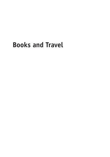 Portada del libro «Books and Travel», de Jennifer Laing, Warwick Frost