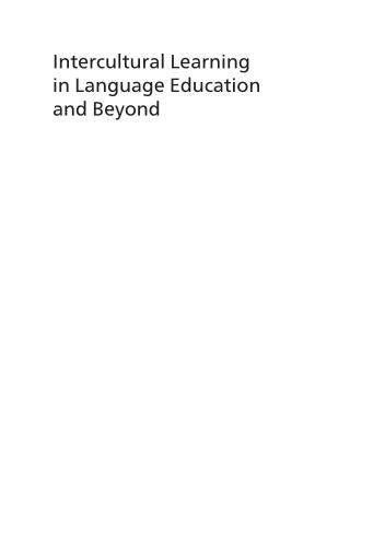 Portada del libro «Intercultural Learning in Language Education and Beyond»