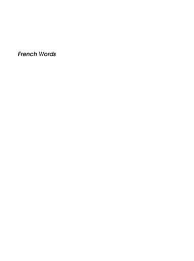 French Words