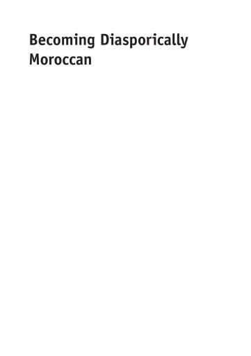 Portada del libro «Becoming Diasporically Moroccan», de Lauren Wagner