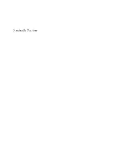 Portada del libro «Sustainable Tourism»